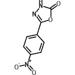 structure of CAS# 41125-77-3, 5-(4-Nitrophenyl)-1,3,4-Oxadiazol-2(3H)-One;5-(4-Nitrophenyl)-1,3,4-oxadiazol-2-ol;MFCD11100224