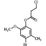 CAS#: 41194-86-9， 4-Bromo-2-Methoxy-5-Methylphenyl 3-Chloropropanoate