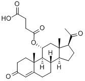 CAS#: 41238-98-6， 11-alpha-Hydroxy-4-Pregnene-3,20-Dione 11-Hemisuccinate