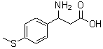 结构式 CAS# 412925-13-4, 3-氨基-3-[4-(甲硫基)苯基]丙酸