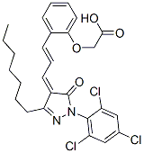 CAS#: 41388-04-9， 2-[2-[3-[3-Heptyl-1,5-Dihydro-5-Oxo-1-(2,4,6-Trichlorophenyl)-4H-Pyrazol-4-Ylidene]-1-Propen-1-Yl]Phenoxy]-Acetic Acid