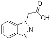 structure of CAS# 4144-64-3, Benzotriazol-1-Yl-Acetic Acid;2-(1-Benzotriazolyl)Acetate;2-(Benzotriazol-1-Yl)Ethanoate;Zinc00286042