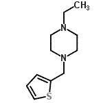CAS 登录号：414879-47-3， 1-乙基-4-(2-噻吩基甲基)哌嗪