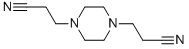 structure of CAS# 4159-11-9, Piperazine-1,4-Dipropiononitrile;3-[4-(2-Cyanoethyl)-1-Piperazinyl]Propanenitrile;3-[4-(2-Cyanoethyl)Piperazin-1-Yl]Propionitrile;Smr000008592