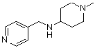 structure of CAS# 416868-54-7, 1-Methyl-N-(4-Pyridinylmethyl)-4-Piperidinamine;(1-Methyl-piperidin-4-yl)-pyridin-4-ylmethyl-amine;1-methyl-N-(4-pyridinylmethyl)-4-piperidinamine;BAS 01644249