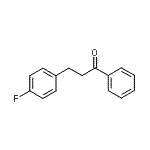 结构式 CAS# 41865-46-7, 3-(4-氟苯基)-1-苯基-1-丙酮