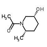 CAS#: 41869-12-9， 1-[(2S,5R)-5-Hydroxy-2-Methyl-1-Piperidinyl]Ethanone