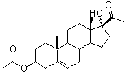 结构式 CAS# 41906-06-3, 17-羟基-20-氧代孕甾-5-烯-3-基乙酸酯