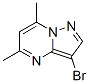structure of CAS# 41945-37-3, 3-Bromo-5,7-Dimethylpyrazolo[1,5-a]Pyrimidine;3-Bromo-5,7-Dimethyl-Pyrazolo[1,5-A]Pyrimidine;Nsc603605;Brn 0609507