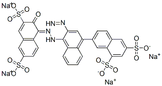 CAS#: 4197-00-6， Tetrasodium (4Z)-4-[[4-(6,8-Disulfonatonaphthalen-2-Yl)Diazenylnaphthalen-1-Yl]Hydrazinylidene]-3-Oxo-Naphthalene-2,7-Disulfonate