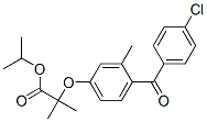 CAS 登录号：42019-35-2， 2-[4-(4-氯苯甲酰基)-3-甲基苯氧基]-2-甲基丙酸异丙酯