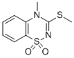 structure of CAS# 42140-71-6, 4-Methyl-3-Methylthio-4H-1,2,4-Benzothiadiazin-1,1-Dioxide;4-Methyl-3-Methylthio-4H-1,2,4-Benzothiadiazin-1,1-Dioxide;4-Methyl-3-Methylthio-4H-1,2,4-Benzothiadiazin-