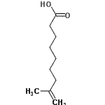 structure of CAS# 42150-00-5, 8-Methyl-8-Nonenoic Acid;8-methyl-8-nonenoic acid