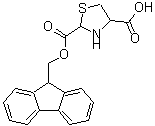 结构式 CAS# 423719-54-4, 芴甲氧羰基-1,3-噻唑烷-4-羧酸