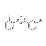 CAS#: 423751-80-8， 2-[5-(3-Bromophenyl)-1H-Pyrazol-3-Yl]Phenol