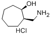 structure of CAS# 42418-76-8, cis-2-Aminomethylcycloheptanol Hydrochloride;[(1S,2S)-2-Hydroxycycloheptyl]Methylammonium;Zinc02570076