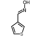 structure of CAS# 42466-50-2, (E)-N-Hydroxy-1-(3-Thienyl)Methanimine;(E)-N-hydroxy-1-(thiophen-3-yl)methanimine;(hydroxyimino)-3-thienylmethane;3-thiophenecarboxaldehyde, oxime