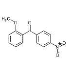 structure of CAS# 42495-50-1, (2-Methoxyphenyl)(4-Nitrophenyl)Methanone;2-Methoxy-4'-nitrobenzophenone