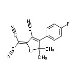 CAS#: 425604-51-9， [3-Cyano-4-(4-Fluorophenyl)-5,5-Dimethyl-2(5H)-Furanylidene]Malononitrile