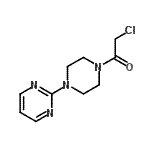 structure of CAS# 425634-97-5, 2-Chloro-1-[4-(2-Pyrimidinyl)-1-Piperazinyl]Ethanone;2-[4-(4-methylphenyl)-1,3-thiazol-2-yl]ethanethioamide;2-[4-(chloroacetyl)piperazin-1-yl]pyrimidine;2-chloro-1-(4-(pyrimidin-2-yl)piperazin-1-yl)ethanone