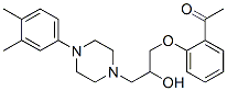 CAS#: 42583-20-0， 1-(2-Acetylphenoxy)-3-[4-(3,4-Dimethylphenyl)-1-Piperazinyl]-2-Propanol
