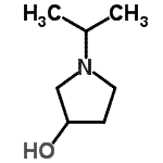 structure of CAS# 42729-56-6, 1-Isopropyl-3-Pyrrolidinol;1-Isopropyl-3-hydroxypyrrolidine;1-Isopropyl-3-pyrrolidinol