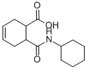 结构式 CAS# 428841-22-9, (1R,6S)-6-(环己基氨基甲酰)环己-3-烯-1-羧酸