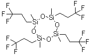 structure of CAS# 429-67-4, 1,3,5,7-Tetrakis(3,3,3-Trifluoropropyl)-1,3,5,7-TetramethylCyclotetrasiloxane;2,4,6,8-Tetramethyl-2,4,6,8-Tetrakis(3,3,3-Trifluoropropyl)Cyclotetrasiloxane;Cyclotetrasiloxane, 2,4,6,8-Tetramethyl-2,4,6,8-Tetrakis(3,3,3-Trifluoropropyl)-