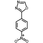 structure of CAS# 4291-13-8, 2-(4-Nitrophenyl)-1,3,4-Oxadiazole;1,3,4-oxadiazole, 2-(4-nitrophenyl);2-(4-nitrophenyl)-1,3,4-oxadiazole;MFCD00491617