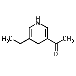 CAS#: 42972-53-2， 1-(5-Ethyl-1,4-Dihydro-3-Pyridinyl)Ethanone