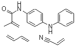CAS#: 43063-09-8， 2-Methyl-N-(4-(phenylamino)phenyl)-2-propenamide polymer with 1,3-butadiene and 2-propenenitrile