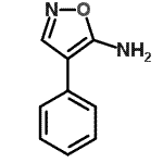 结构式 CAS# 4320-83-6, 4-苯基-1,2-恶唑-5-胺