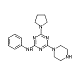 CAS#: 433329-01-2， N-Phenyl-4-(1-Piperazinyl)-6-(1-Pyrrolidinyl)-1,3,5-Triazin-2-Amine