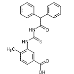 CAS#: 433695-07-9， 3-{[(Diphenylacetyl)Carbamothioyl]Amino}-4-Methylbenzoic Acid