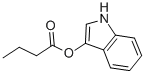 structure of CAS# 4346-15-0, Indoxyl Butyrate;Butanoic Acid 1H-Indol-3-Yl Ester;Butyric Acid 1H-Indol-3-Yl Ester;Sr-01000631950-1