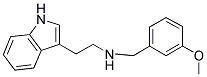结构式 CAS# 435342-06-6, [2-(1H-吲哚-3-基)-乙基]-(3-甲氧基-苄基)-胺