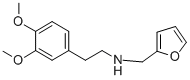structure of CAS# 435345-23-6, [2-(3,4-Dimethoxy-Phenyl)-Ethyl]-Furan-2-Ylmethyl-Amine;2-(3,4-Dimethoxyphenyl)Ethyl-(2-Furylmethyl)Ammonium;Zinc01839151