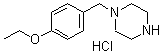 结构式 CAS# 435345-38-3, 1-[(4-乙氧基苯基)甲基]-哌嗪盐酸盐