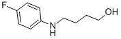 structure of CAS# 435345-40-7, 4-(4-Fluoro-Phenylamino)-Butan-1-Ol;Sbb010701;Zinc02597420;4-(4-Fluoro-Phenylamino)-Butan-1-Ol