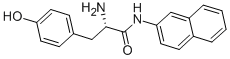 structure of CAS# 4357-95-3, N-2-Naphthyl-L-Tyrosinamide;(2S)-2-Amino-3-(4-Hydroxyphenyl)-N-(2-Naphthyl)Propanamide;(2S)-2-Amino-3-(4-Hydroxyphenyl)-N-(2-Naphthyl)Propionamide;(2S)-2-Amino-3-(4-Hydroxyphenyl)-N-Naphthalen-2-Yl-Propanamide