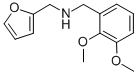structure of CAS# 436086-81-6, (2,3-Dimethoxy-Benzyl)-Furan-2-Ylmethyl-Amine;(2,3-Dimethoxyphenyl)Methyl-(2-Furylmethyl)Ammonium;(2,3-Dimethoxybenzyl)-(2-Furylmethyl)Ammonium;Zinc00250785