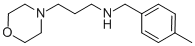 structure of CAS# 436087-01-3, (4-Methyl-Benzyl)-(3-Morpholin-4-Yl-Propyl)-Amine;(4-Methylphenyl)Methyl-(3-Morpholin-4-Ium-4-Ylpropyl)Ammonium;(4-Methylphenyl)Methyl-[3-(4-Morpholin-4-Iumyl)Propyl]Ammonium;(4-Methylbenzyl)-(3-Morpholin-4-Ium-4-Ylpropyl)Ammonium