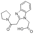 structure of CAS# 436087-06-8, [2-(2-Oxo-2-Pyrrolidin-1-Yl-Ethyl)-Benzoimidazol-1-Yl]-Acetic Acid;2-[2-(2-Oxo-2-Pyrrolidin-1-Yl-Ethyl)Benzimidazol-1-Yl]Acetate;2-[2-(2-Oxo-2-1-Pyrrolidinylethyl)-1-Benzimidazolyl]Acetate;2-[2-(2-Keto-2-Pyrrolidin-1-Yl-Ethyl)Benzimidazol-1-Yl]Acetate