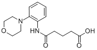 structure of CAS# 436088-59-4, 4-(2-Morpholin-4-Yl-Phenylcarbamoyl)-Butyric Acid;5-[(2-Morpholinophenyl)Amino]-5-Oxo-Pentanoate;5-[(2-Morpholinophenyl)Amino]-5-Oxopentanoate;5-Keto-5-[(2-Morpholinophenyl)Amino]Valerate