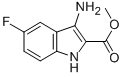 结构式 CAS# 436088-83-4, 3-氨基-5-氟-1H-吲哚-2-羧酸甲酯