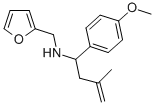 structure of CAS# 436088-84-5, Furan-2-Ylmethyl-[1-(4-Methoxy-Phenyl)-3-Methyl-But-3-Enyl]-Amine;2-Furylmethyl-[(1S)-1-(4-Methoxyphenyl)-3-Methyl-But-3-Enyl]Ammonium;2-Furylmethyl-[(1S)-1-(4-Methoxyphenyl)-3-Methylbut-3-Enyl]Ammonium;Furan-2-Ylmethyl-[(1S)-1-(4-Methoxyphenyl)-3-Methyl-But-3-Enyl]Azanium