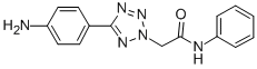 structure of CAS# 436092-99-8, 2-[5-(4-Amino-Phenyl)-Tetrazol-2-Yl]-N-Phenyl-Acetamide;2-[5-(4-Aminophenyl)Tetrazol-2-Yl]-N-Phenyl-Acetamide;2-[5-(4-Aminophenyl)-2-Tetrazolyl]-N-Phenylacetamide;2-[5-(4-Aminophenyl)-1,2,3,4-Tetrazol-2-Yl]-N-Phenyl-Ethanamide