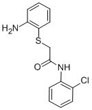 结构式 CAS# 436094-41-6, 2-(2-氨基-苯基巯基)-N-(2-氯-苯基)-乙酰胺