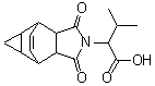 结构式 CAS# 436811-19-7, 2-(3,5-二氧代-4-氮杂四环[5.3.2.0<sup>2,6</sup>.0<sup>8,10</sup>]十二碳-11-烯-4-基)-3-甲基丁酸
