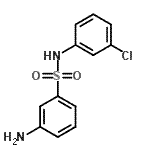 结构式 CAS# 438017-93-7, 3-氨基-N-(3-氯苯基)苯磺酰胺
